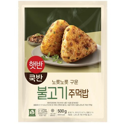 CJ제일제당 햇반 쿡반 불고기 주먹밥 500g (5개)_이미지