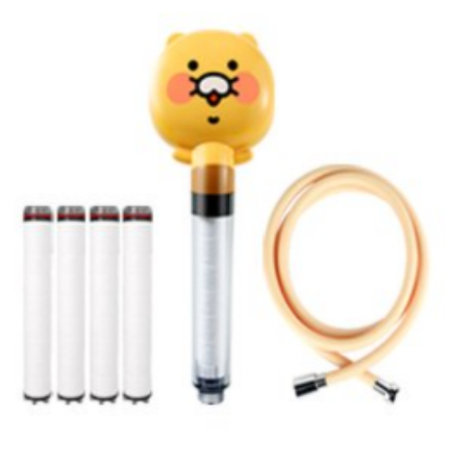 대림바스 카카오프렌즈 디클린 필터샤워기 춘식이 (본체 1개 + 필터 4개 + 호스 2m)_이미지