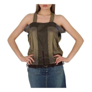 우먼 레이디 보르도 Square-Neck 울 Top Brand Size 36 US 2 S51NC0621S76566