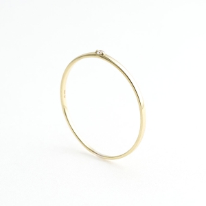 이랜드 로이드 14K 다이아 원 포인트 라인 반지 LRF25028D