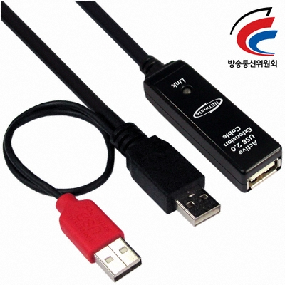 강원전자 NETmate CBL-203 USB2.0 무전원 리피터 케이블 (20m)_이미지