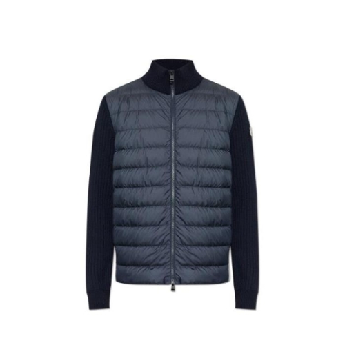 몽클레르 퀼팅 지퍼 가디건 블루 L10919B00003M1131 150775877_이미지