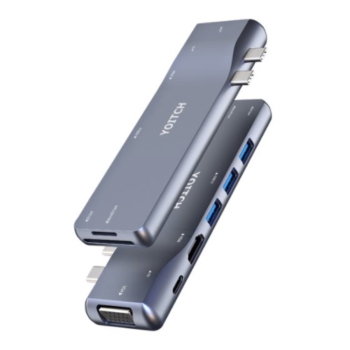 YHUB-120 (8포트/썬더볼트3 듀얼 Type C)