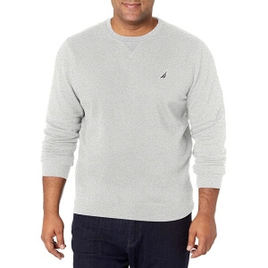 노티카 베이직 크루넥 플리스 남성용 스웨트 셔츠 그레이헤더 L 156345_이미지