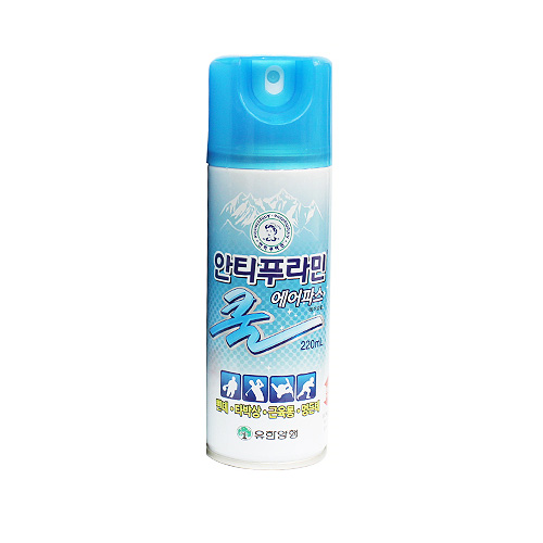 유한양행 안티푸라민 쿨 에어파스 220ml(1개)