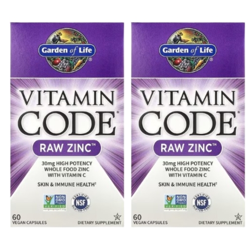 가든오브라이프 비타민코드 로우 아연 60캡슐 (2개)_이미지