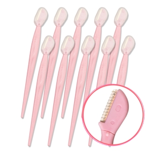 래쉬톡 부분 눈썹 칼 핑크 10개_이미지