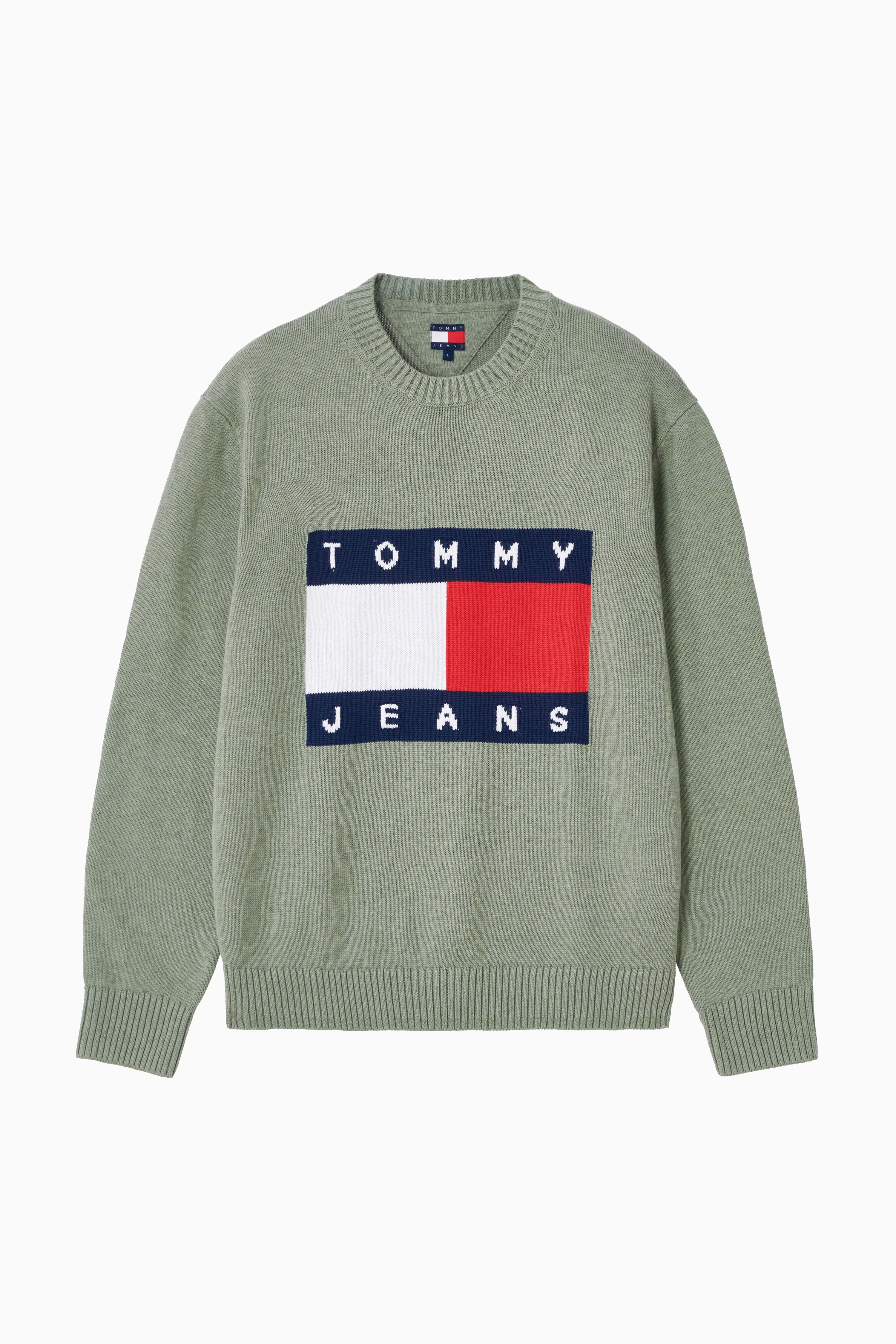 타미진스 TOMMY JEANS 멜란지 플래그 스웨터 T32F7KTO41TMT1M1P T32F7KTO41TMT1M1P 156596_이미지