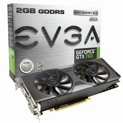 EVGA 지포스 GTX760 w/ ACX Cooler D5 2GB (해외구매)