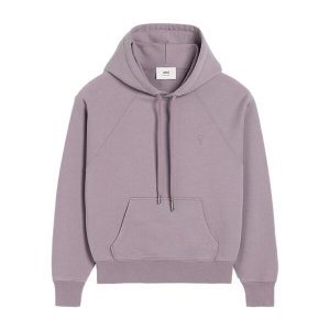 아미 하트 로고 후드 티셔츠 라일락 USW240 JE0091 504