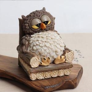 디에스몰 쉬고있는 부엉이 소품인형