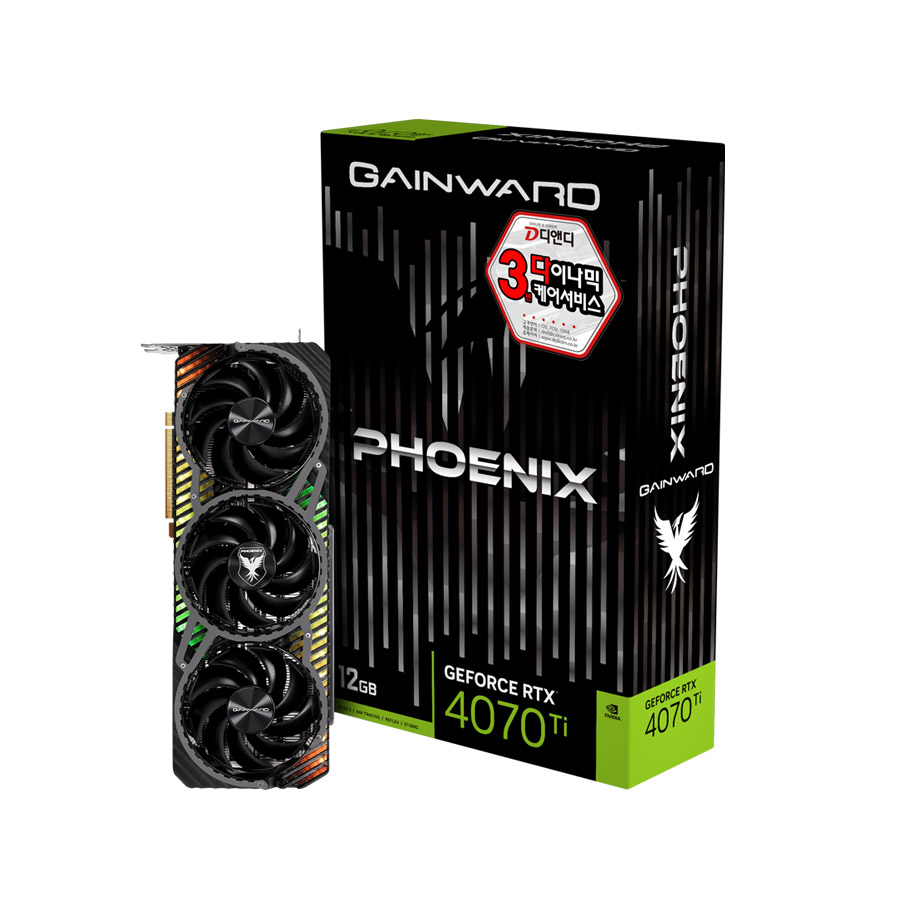 GAINWARD 지포스 RTX 4070 Ti 피닉스 D6X 12GB