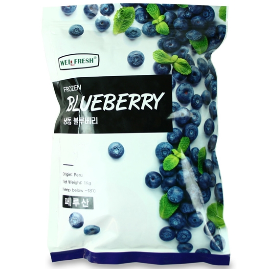 웰프레쉬 페루산 냉동 블루베리 1kg (1개)_이미지