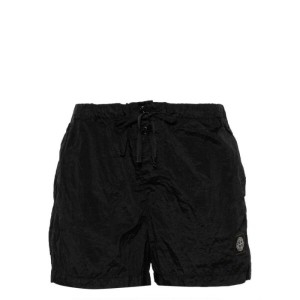 스톤아일랜드 스톤 아일랜드 로고 패치 블랙 수영 반바지 S15B100