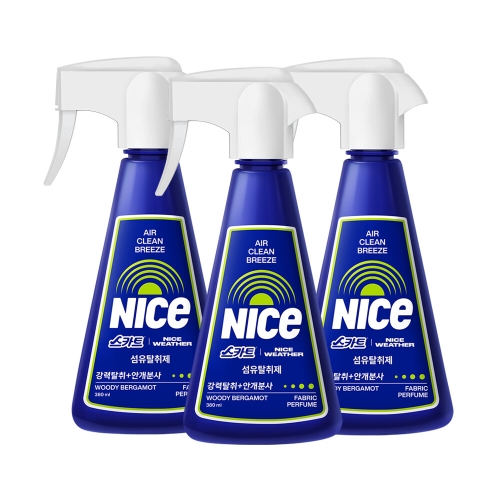 스카트 나이스웨더 탈취제 우디베르가못 380ml (3개)_이미지