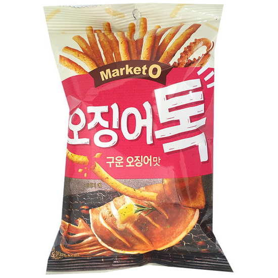 오리온 마켓오 오징어톡 구운 오징어맛 80g (6개)