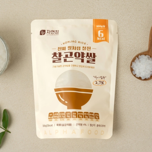 알파푸드 자연정 찰곤약쌀 200g (1개)_이미지