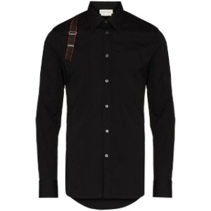 알렉산더맥퀸 구하다 알렉산더 맥퀸 긴팔 셔츠 615271 QRN44 1000 BLACK Guhada