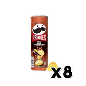 켈로그 프링글스 매콤 로제떡볶이맛 100g (8개)