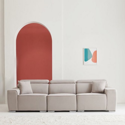 엘리브 모던 모듈 아쿠아텍스 패브릭 소파 4인용