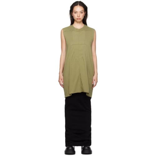 릭오웬스 여성 카키 룩소르 SL 탱크탑 242126F111005_이미지