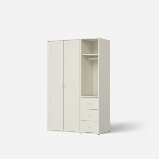 샘키즈 보나 행거형+오픈 행거서랍형 프레임 키큰 옷장세트 1200