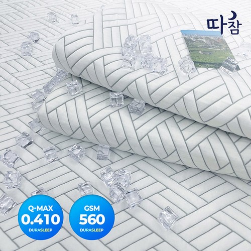 따잠 듀라슬립 냉감원단 고정밴드 프리미엄 아이스쿨링 냉감패드 (슈퍼싱글 SS)_이미지