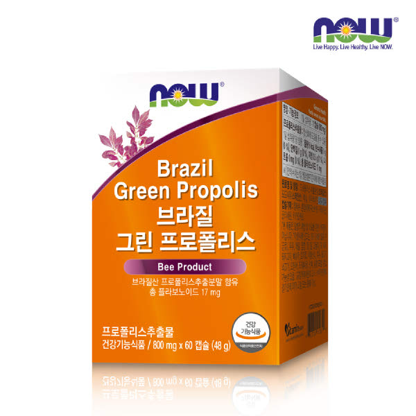 나우푸드  브라질 그린 프로폴리스 60캡슐 (1개)