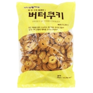 신흥제과 대용량과자 버터쿠키 1.8kg 벌크 버터과자 버터링 간식 군것질 사무실간식 아이간식