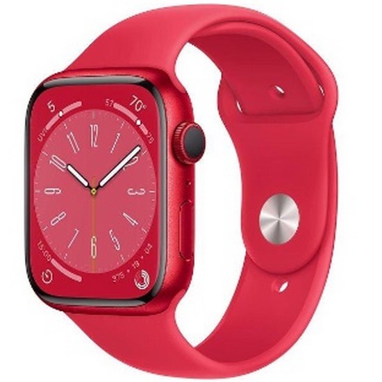 APPLE 워치 시리즈8 45mm 레드 알루미늄 (스포츠밴드)_이미지