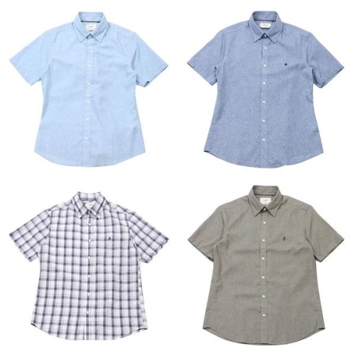 린넨혼방 반소매 캐주얼 셔츠 ZPF2WC1551