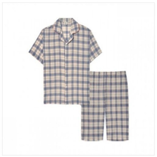 TRY 남성 반팔 주름지 파자마 #J13