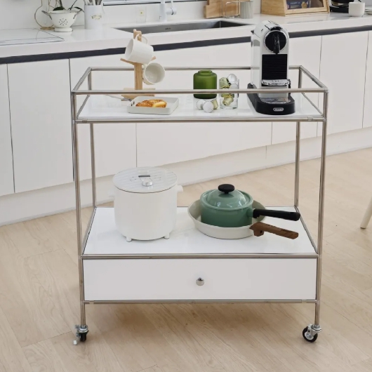 나무뜰  비아3 모듈 미드센츄리 UV LN 이동식 트롤리 800