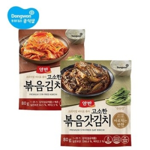 동원F&B 양반 고소한 볶음김치/볶음갓김치 10개 파우치_이미지