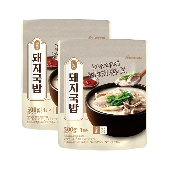 진한식품 바른 돼지국밥 500g (2개)_이미지