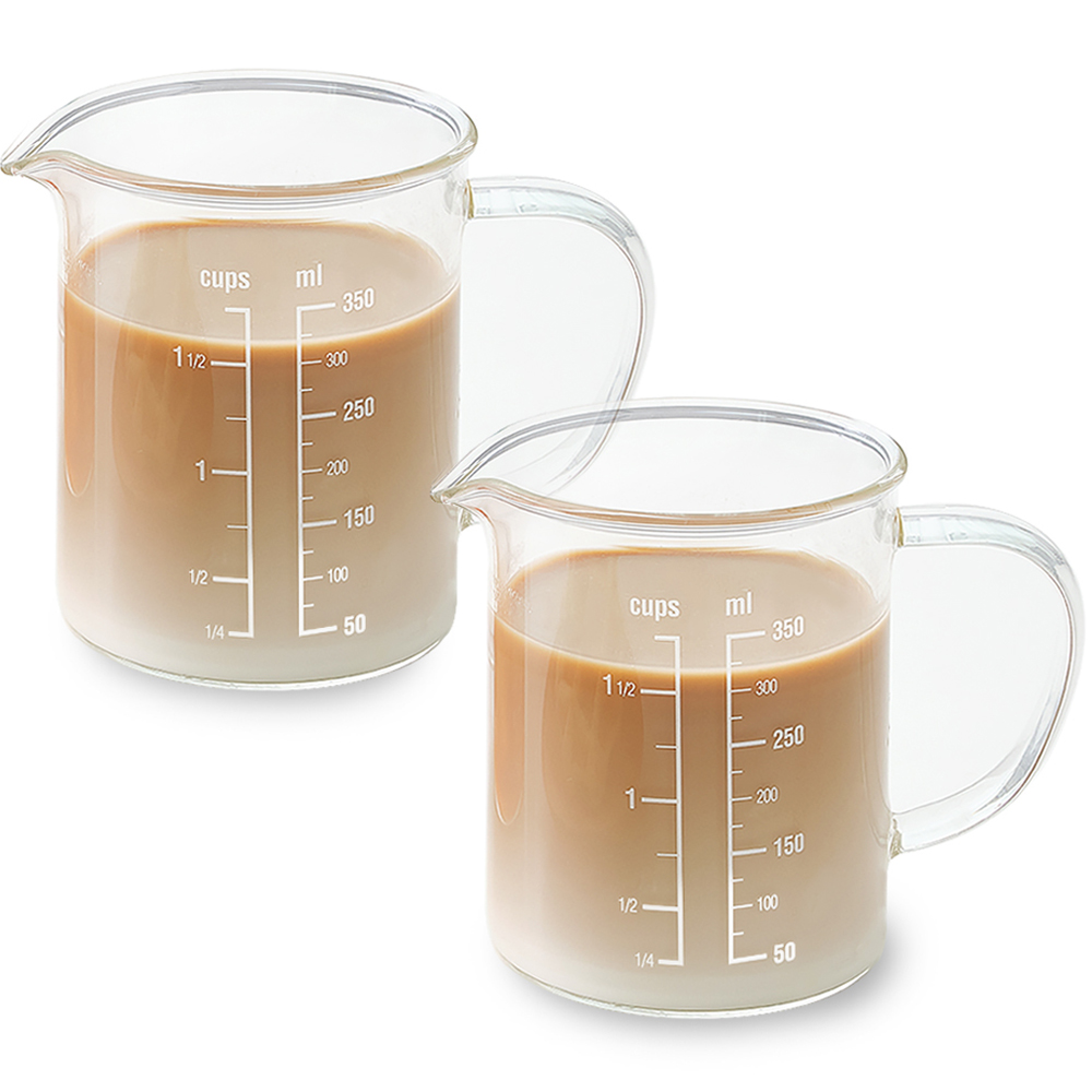 리본제이 비커 유리 계량컵 350ml (2개)_이미지