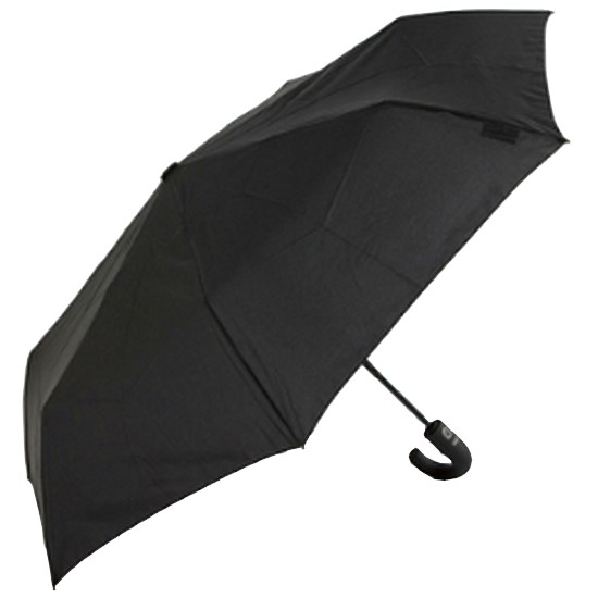 TOTES J형 핸들 3단 자동 우산 A259BLK
