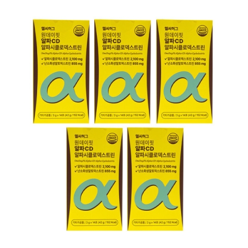 헬씨허그 원데이핏 알파CD 알파시클로덱스트린 14포 (5개)