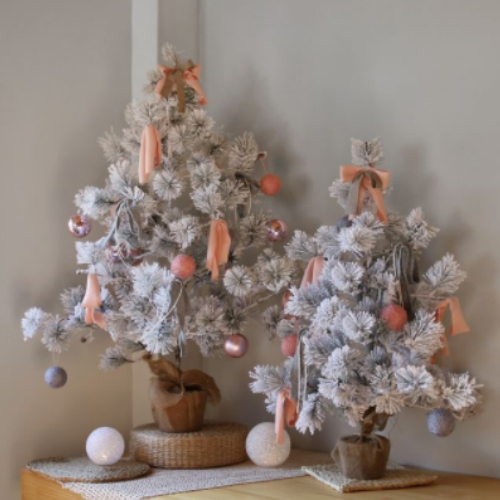 블루밍앤미 노르딕 양모볼&니트 리본 트리 SET