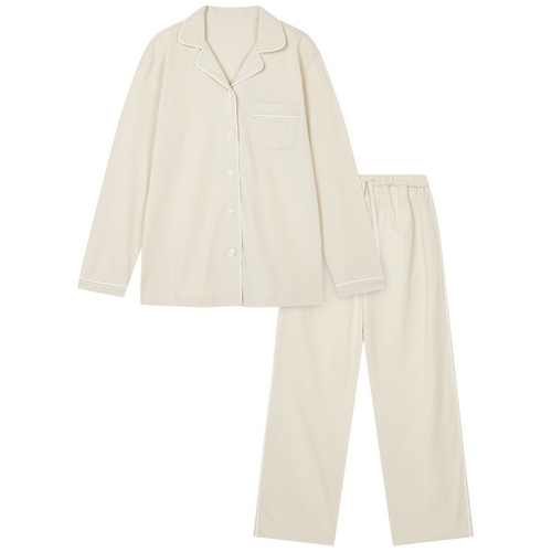 자주(JAJU) 스마트 코튼 10부 파자마 세트 J21N901014 (011, 베이지)_이미지