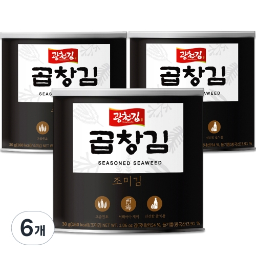 광천김 곱창캔김 30g (6개)_이미지