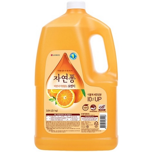 LG생활건강 자연퐁 2X 오렌지 리필 3.04L