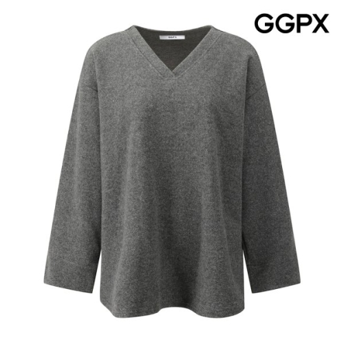 GGPX 겉기모 V넥 티셔츠 GQ1TS004F_이미지