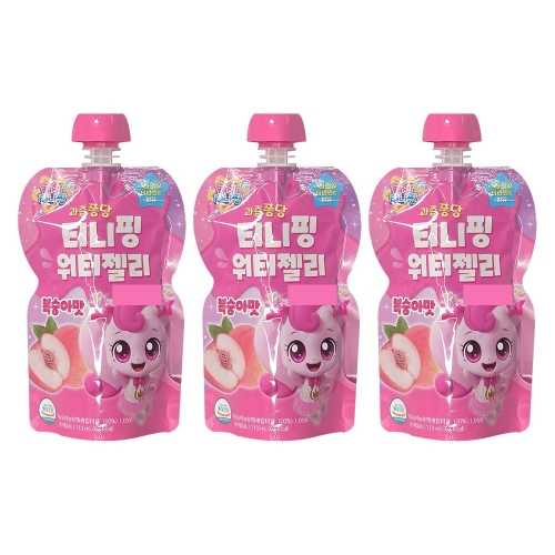 푸드웰 티니핑 워터젤리 복숭아맛 110ml (3개)