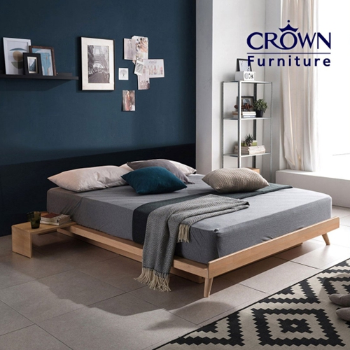 크라운퍼니쳐 에디트 헤드리스 평상형 침대 SS
