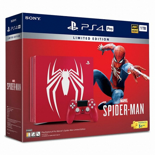 SIE 플레이스테이션 4 프로 1TB 스파이더맨 리미티드 에디션 (레드)
