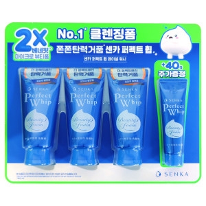 시세이도 센카 퍼펙트 휩 클렌징폼 120g (기획세트)_이미지
