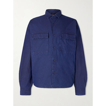 A KIND OF GUISE Blue Nan ca Insulation Padded Cotton Blend Shell Shi..