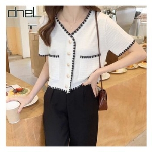 드넬 스티치골드볼가디건DWC42127A