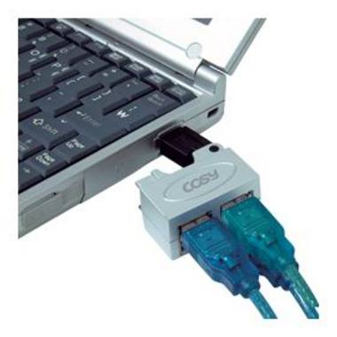 코시 폴더형 미니 USB HUB 4Port (UCN-04F)_이미지